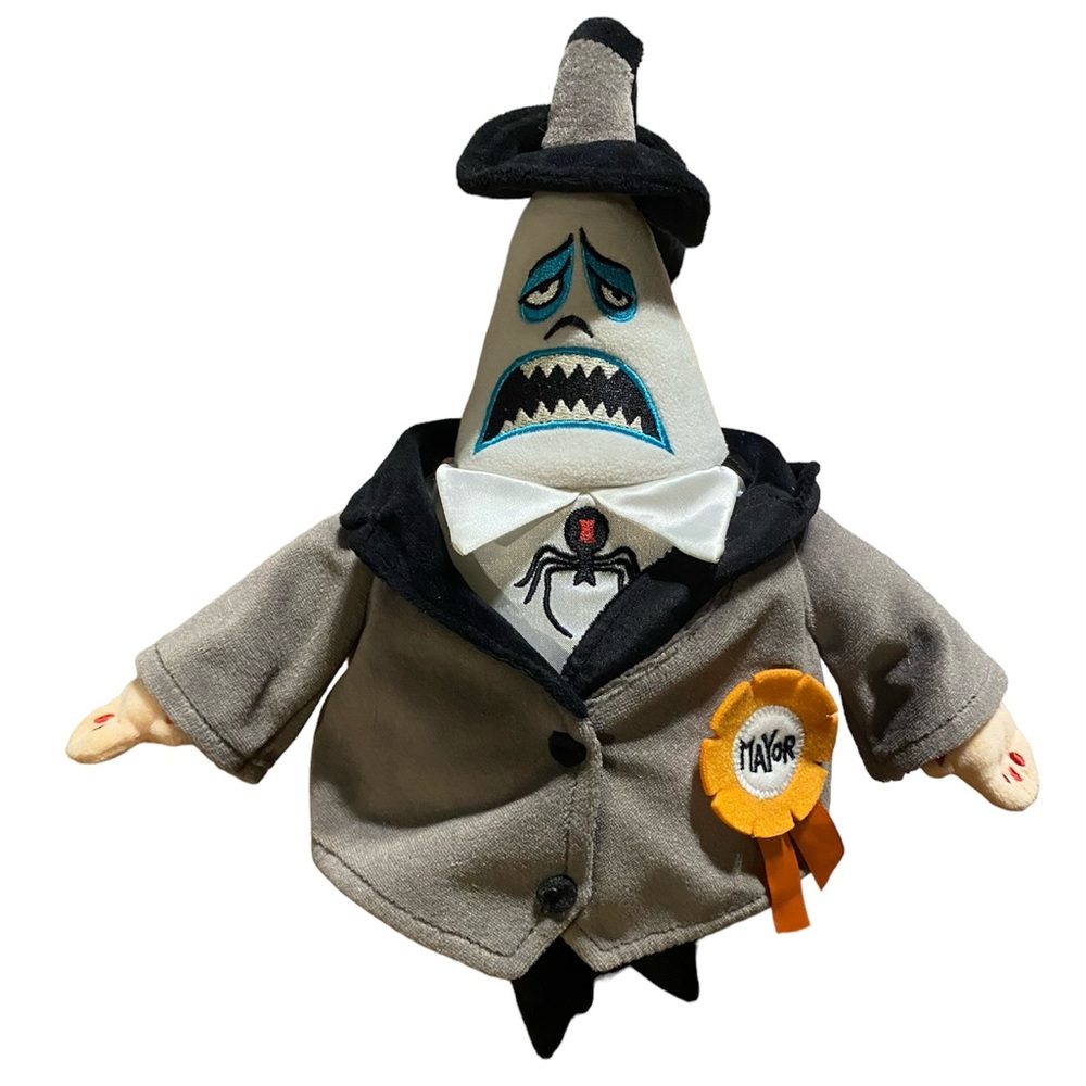 Disney Nightmare before Christmas plus Mayor rotating Head-12” Plush Stuffed